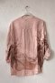 Italian Powder Hakim Collar Long Sleeve Printed Casual Linen Look Woven Blouse 75 62 - 7