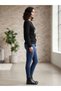 Women's White Knitwear Sweater Crew Neck Printed Soft Comfortable Fit Leggings Top Long - 2