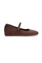 Women's Suede Wedge Heeled Casual Ballerinas - 5