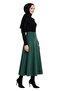 Women Suede 90 cm Long Hijab Flared Skirt