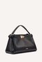 MARTHA TOP HANDLE CROSSBODY BAG-BGD - BLK/GOLD-N/S