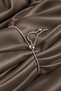 Brass Zircon Stone Row Circle Model Silver Color Elevator Women's Bracelet - 2