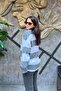 Oversize Striped Crew Neck Hair Braided Knitwear Sweater Sun526 - 5