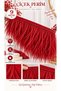 Flower Perim Decorative Feather Ribbon 9 Meters Decoration and Design Accessory