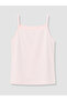 Özmarka New Season Pink Square Collar Rope Strap Girls' Undershirt
