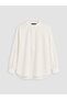 Ecru Hakim Collar Women's Shirt Tunic - 5