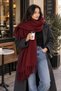 2-Pack Autumn-Winter Casual Thick Wool Blend Scarf - 4
