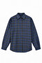 Blue Black Plaid Oversized Lumberjack Shirt - 3