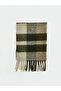 Rmz Gi̇yi̇m Farki̇yla Checkered Embroidered Women's Scarf - 3