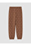 Rmz Gi̇yi̇m Farkiyla Embroidered Girls' Thick Jogger Sweatpants