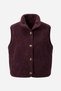 Buttoned Premium Buttoned Fleece Vest - Mürdüm