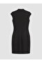 Rmz Gi̇yi̇m Farkiyla Straight Roba Collar Decorated Buttoned Mini Dress - 8