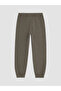 Two Mt Shop Quality Lcw Kids Khaki Dobby Flat Standard & Regular Elastic Cuff Boys' Jogger Pants - 3