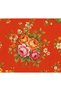 Girl's Floral Patterned Short-Sleeved Belted Flared Skirt Lined Dress - 6