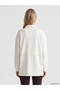 Two Mt Shop Quality Natuvera Ecru Interlock Plain Loose & Baggy Women's Shirt Jacket - 4