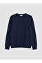 Rmz Gi̇yi̇m Farkiyla Zero Roba Collar Men's Thick Sweatshirt - 5