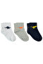 I Boys' 3-Piece Bootie Socks 2-12 Years Black from Freezen Store - 2