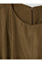 Esvab • Modern & Distinctive Zero Roba Collar Suede-Look Dress - 8