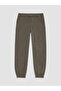 Two Mt Shop Quality Lcw Kids Khaki Dobby Flat Standard & Regular Elastic Cuff Boys' Jogger Pants - 2