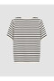 Rmz Gi̇yi̇m Farkiyla Zero Roba Collar Striped Women's Knitwear Sweater - 8