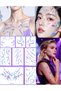 Stage Costume K-Pop Anime Temporary Tattoo Hologram Pattern Body Accessory - 2