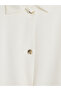 Two Mt Shop Quality Natuvera Ecru Interlock Plain Loose & Baggy Women's Shirt Jacket - 6