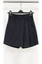 Girls' School Shorts Skirt with Elastic - Navy Blue