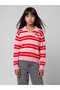 Rmz Gi̇yi̇m Farkiyla Devrik Roba Yaka Hello Kitty Embroidered Girls' Sweater - 2