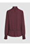 Rmz Gi̇yi̇m Farkiyla Dik Roba Collared Gathered Blouse - 8