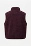 Buttoned Premium Buttoned Fleece Vest - Mürdüm - 2