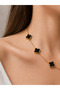 Big Clover Model Steel Women's Necklace - Does Not Tarnish