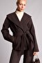 Women's Jacket H3957Ax/Bn530 Brown - 2