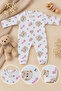 Organic 100% Cotton Newborn Baby Long Sleeve Romper - 2