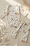 Safari Patterned 100% Double Cotton Baby Boy Set 3-9 Months - 2
