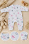 Organic 100% Cotton Newborn Baby Long Sleeve Romper - 2