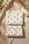 Red Mam Dad Patterned 100% Double Cotton Baby Boy Set 3-9 Months - 3