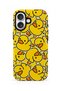 Compatible with iPhone 16 - Toy Ducks, Double Layer Tough Cover, Glossy Surface Protective Case
