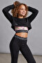 Flow Finger-Interlocking Crop Sweatshirt - 3