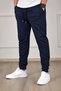 Set of 3 Unisex Rain Pattern Regular Fit Ribbed Leg Black, Gray, Navy Blue, Colored Sweatpants, Sports Sweatpants - 4