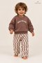 Baby Boy 2-Piece Set Patterned Pants Long Sleeve Sweatshirt Set Snuggles-Dolce Vita - 2