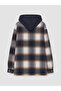 Esvab • Modern & Distinctive Hooded Checkered Embroidered Boys' Shirt Jacket - 6