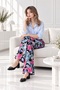 Women's 100% Viscose Premium Floral Patterned Palazzo Loose Trousers – Elastic Waist, Soft and Comfortable Casual Pants - 3