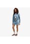 Future Archive Washed Women's Blue Skirt