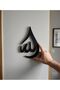 Wooden Allah Calligraphy Wall Art Laser Cut Islamic Decor 20x10cm Black Color