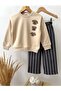 Boys' Cotton 3-Ply Dog Printed Sweat Suit with Checked Bottom and Top Set 2-8 Years - 3