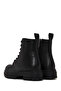 Women's Black Zippered Boots Wf230002Sv - 6