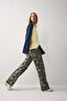 Camouflage Patterned Straight Fit Regular Waist Standard Length Gabardine Trousers I8220Ax26Wn - 3