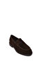 Black Men's Brown Suede Leather Loafer Wm680029Ds - 7