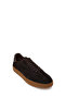 Men's Brown Lace-Up Thick Soled Suede Leather Sneaker Wm660016Ds - 7