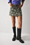 A-Line Patterned Regular Waist Gabardine Mini Skirt I8083Ax26Au - 5